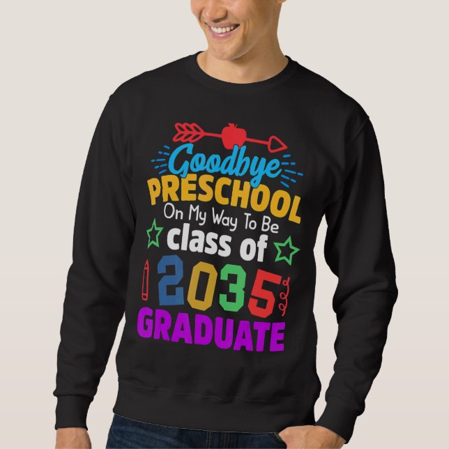 Sudadera Adiós Clase Preescolar 2035 Grad Hello Kinderg (Anverso)