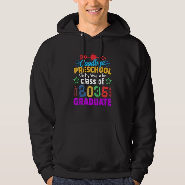 Sudadera Adiós Clase Preescolar 2035 Grad Hello Kinderg (Anverso)