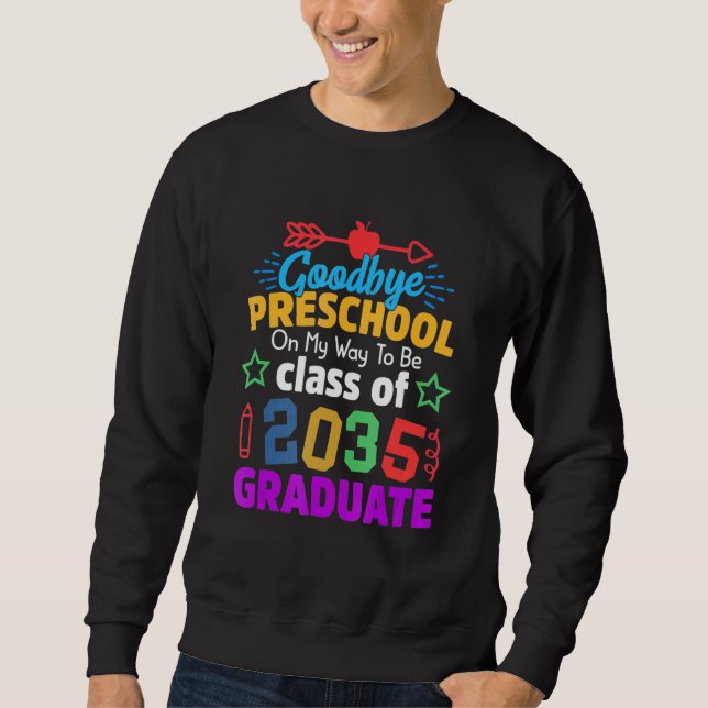 Sudadera Adiós Clase Preescolar 2035 Grad Hello Kinderg (Anverso)