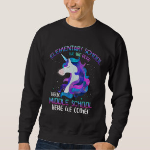Sudadera Adiós Elemental aquí llegamos a Gradu, escuela sec
