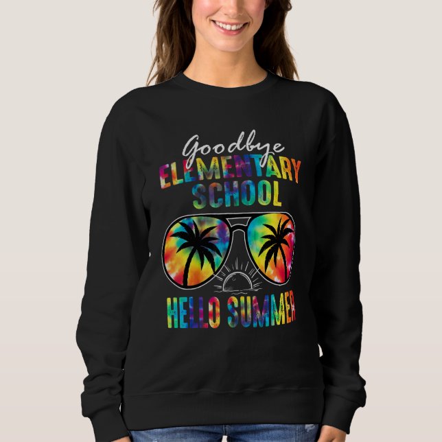Sudadera Adiós Elemental Hola Summer Tie Dye Glasses La (Anverso)