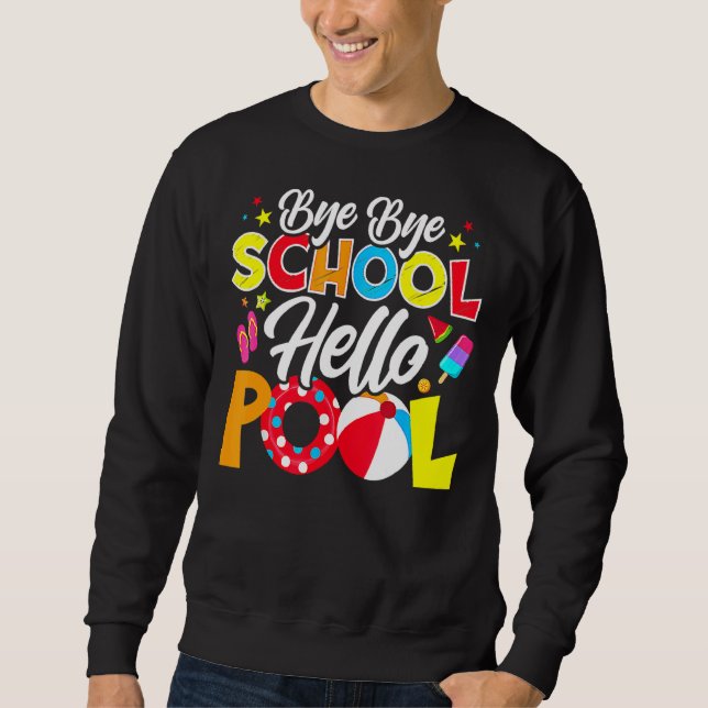 Sudadera Adiós escuela Hola profesora de billar Summer (Anverso)