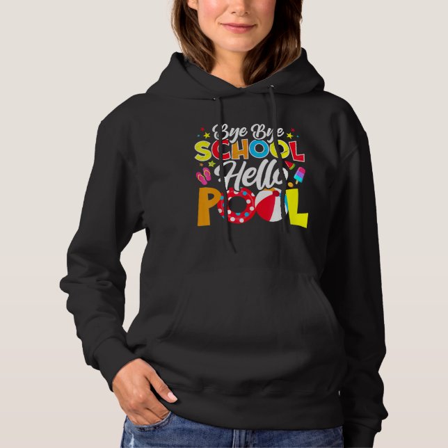 Sudadera Adiós escuela Hola profesora de billar Summer (Anverso)