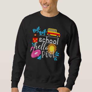 Sudadera Adiós escuela Hola profesora de billar Summer