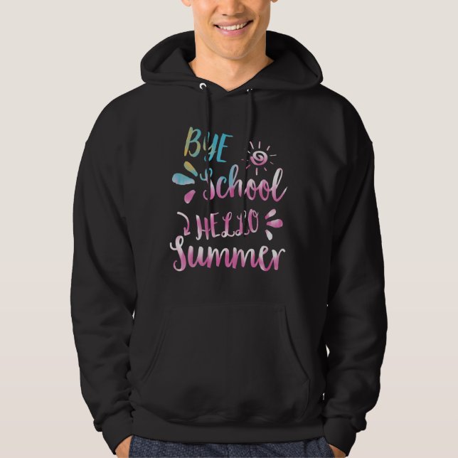 Sudadera Adios Escuela Hola Summer Tie Dye Teacher 8 (Anverso)