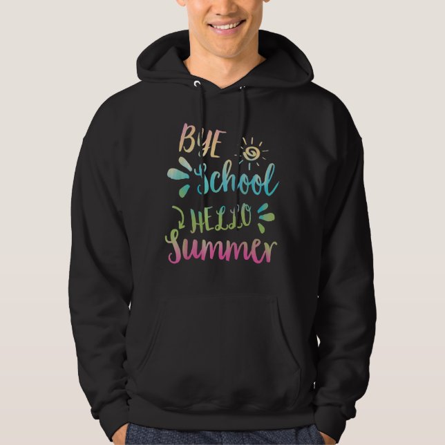 Sudadera Adios Escuela Hola Summer Tie Dye Teacher Summer 7 (Anverso)