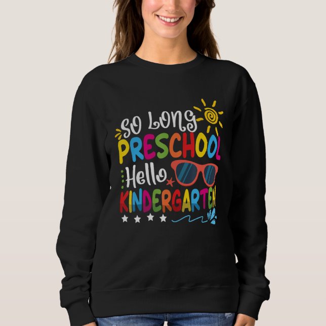Sudadera ADIÓS GRADO PREESCOLAR HOLA KINDERGARTEN Maestro (Anverso)