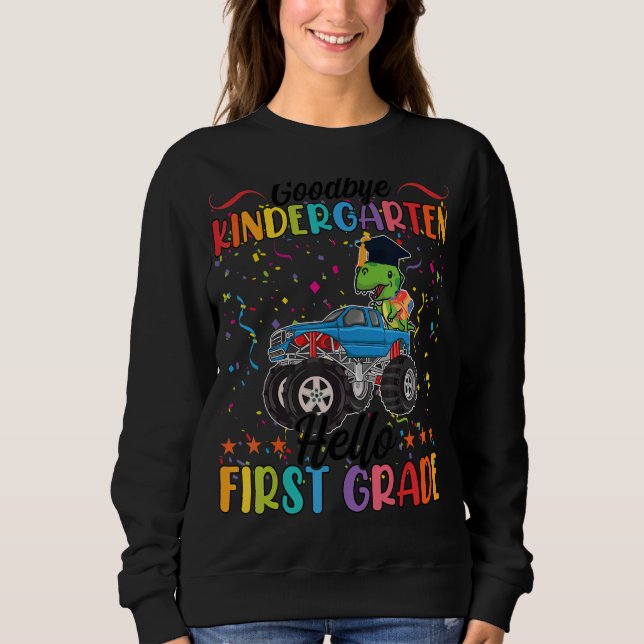 Sudadera Adiós Kindergarten Hola primer grado 1º grado (Anverso)