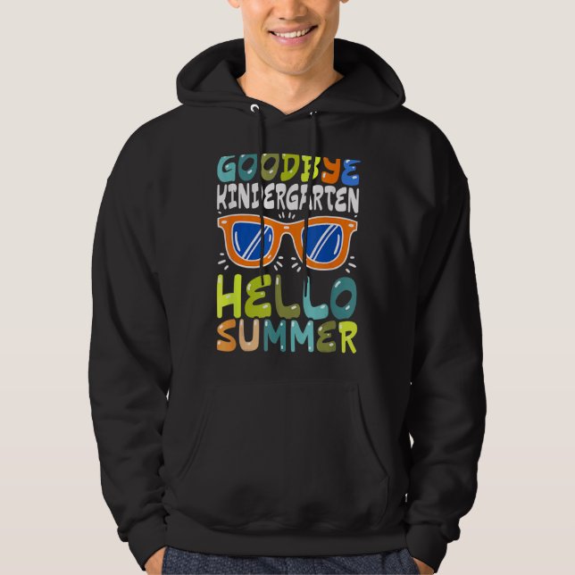 Sudadera Adiós Kindergarten Hola verano Graduado infantil (Anverso)