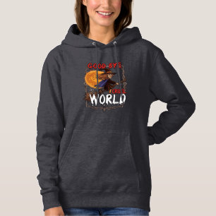 Sudadera Adiós Mundo Cruel Bruja Halloween Luna Llena Araña