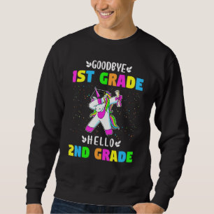 Sudadera Adiós primer grado Hola segundo grado Unicorn Gir