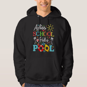 Sudadera Adios School Hello Piscina Graduación Niños De Ver