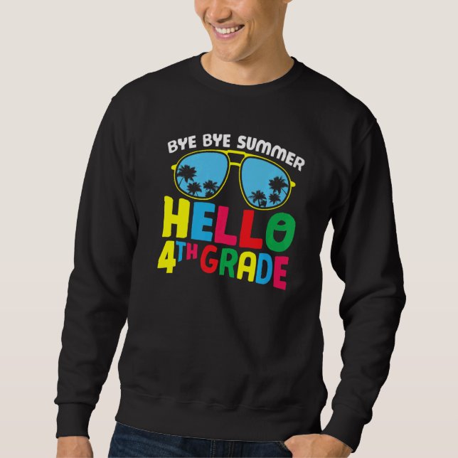 Sudadera Adiós Summer Hello Cuarto Grado Cute 4º Grado (Anverso)