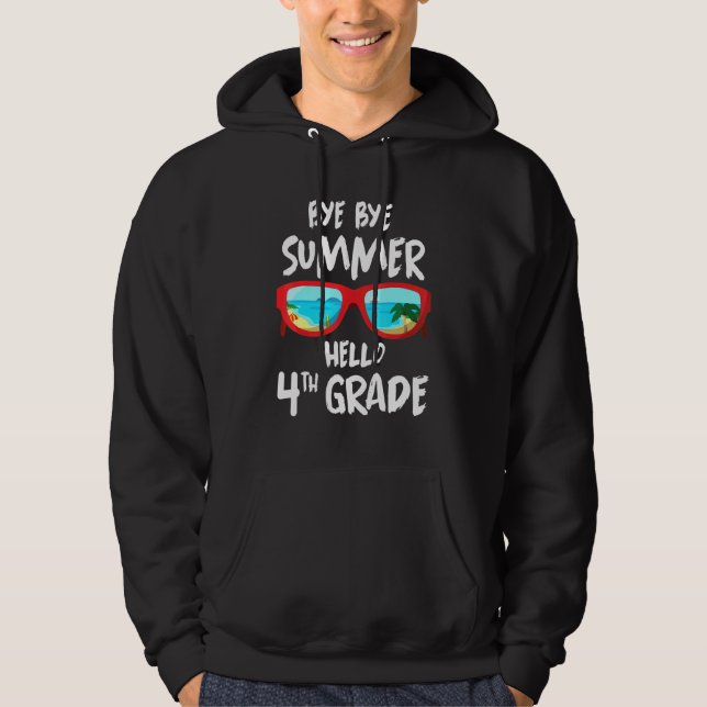Sudadera Adiós Summer Hello Estudiantes de 4º grado Feliz d (Anverso)