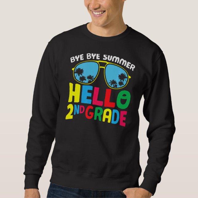 Sudadera Adiós Summer Hello Segundo Grado Cute 2º Grado (Anverso)