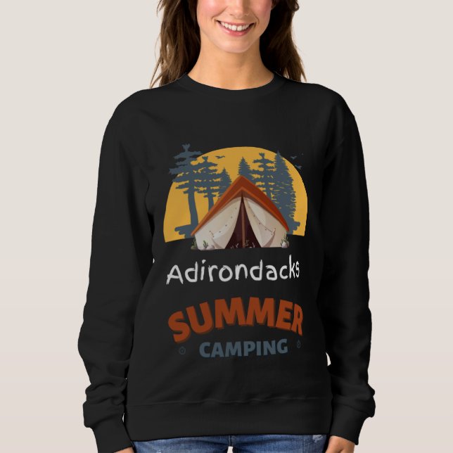 Sudadera Adirondacks Mountains Summer Camping Hiking Earthy (Anverso)