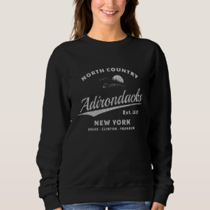 Sudadera Adirondacks Nueva York - Lote en Mountain Sunset -