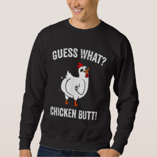 Sudadera Adivina Animal Qué Trasero De Pollo Pollitos Lindo