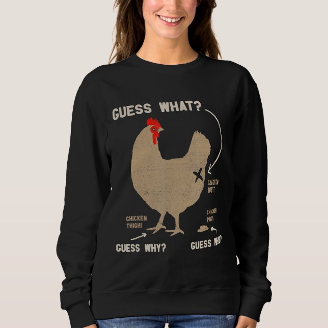 Sudadera Adivina de pollo (Anverso)