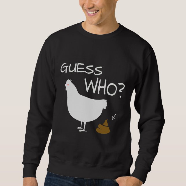 Sudadera Adivina quién es el pollo de Pollo Poo (Anverso)
