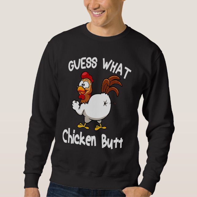 Sudadera Adivinan Los Animales Qué Butt De Pollo Cuesta Los (Anverso)