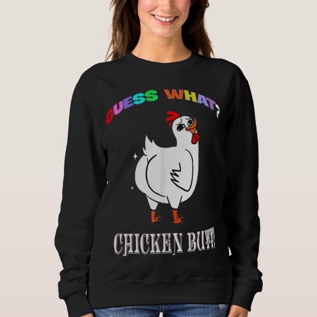 Sudadera Adivinan Los Animales Qué Butt De Pollo Cuesta Los (Anverso)