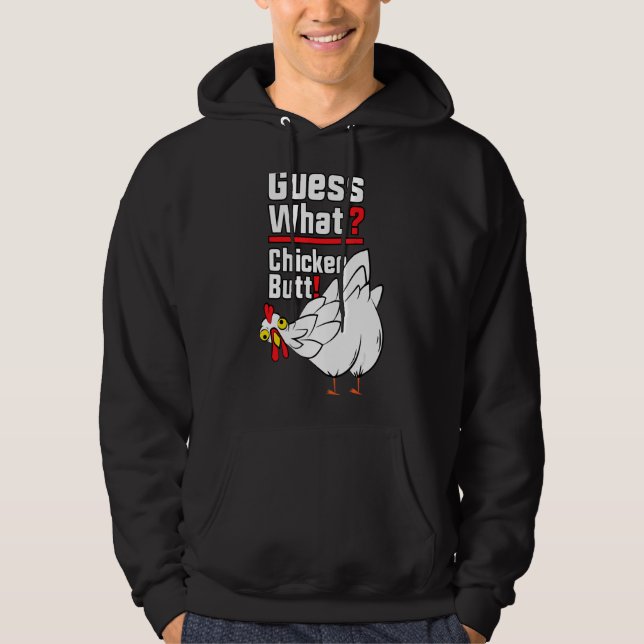 Sudadera Adivinen qué colilla de pollo 1 (Anverso)