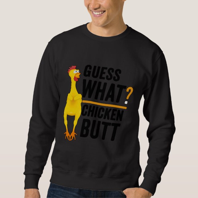 Sudadera Adivinen qué colilla de pollo 2 (Anverso)