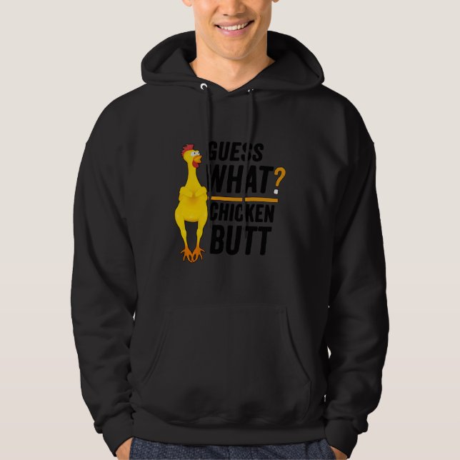 Sudadera Adivinen qué colilla de pollo 2 (Anverso)