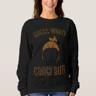 Sudadera Adivinen Qué Corgi Butt Perro Perro Welsh Pembroke