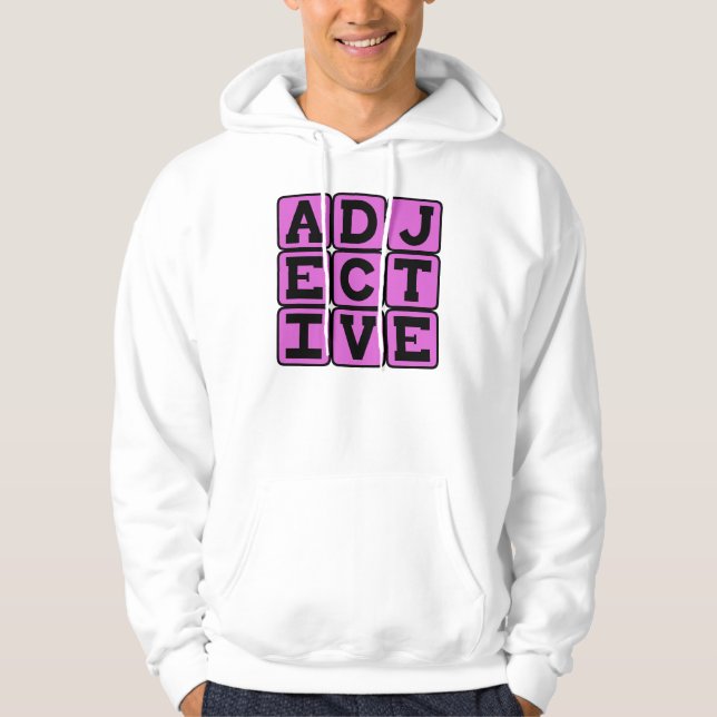 Sudadera Adjetivo, Parte del discurso (Anverso)