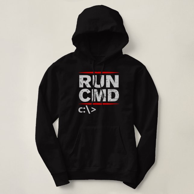 Sudadera Administra regalos de CMD a programadores (Diseño del anverso)