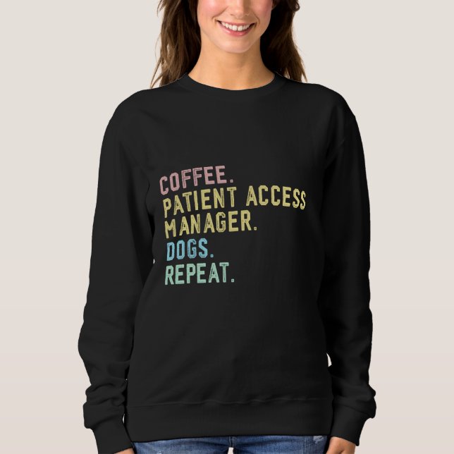 Sudadera Administrador de Acceso de Pacientes de Coffee Dog (Anverso)