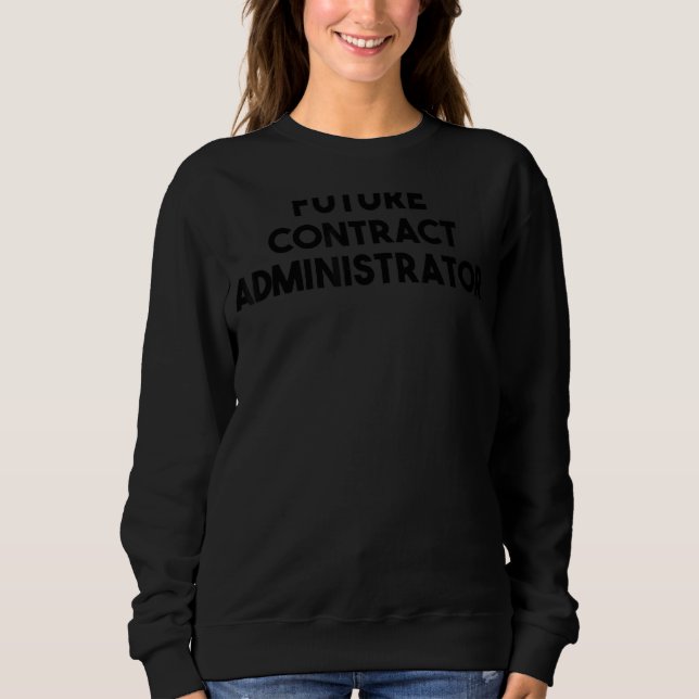 Sudadera Administrador de contratos futuro (Anverso)
