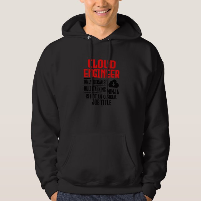 Sudadera Administrador de nube para un ingeniero de devops  (Anverso)