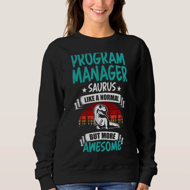 Sudadera Administrador De Programas Saurus Like Normal Rex  (Anverso)