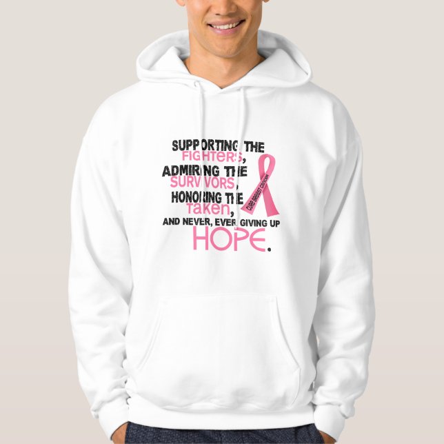 Sudadera Admiración favorable honrando al cáncer de pecho (Anverso)