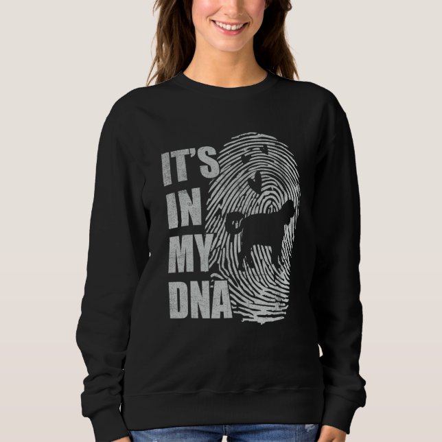 Sudadera ADN de Frengle Perro Mamá Papá Perro (Anverso)