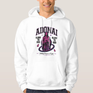 Sudadera Adonai Gloria a Dios Diseño Vectorial Cristiano Vi