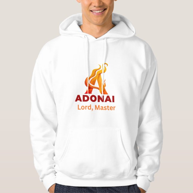 Sudadera Adonai – Lord and Master Christian Hoodie  (Anverso)