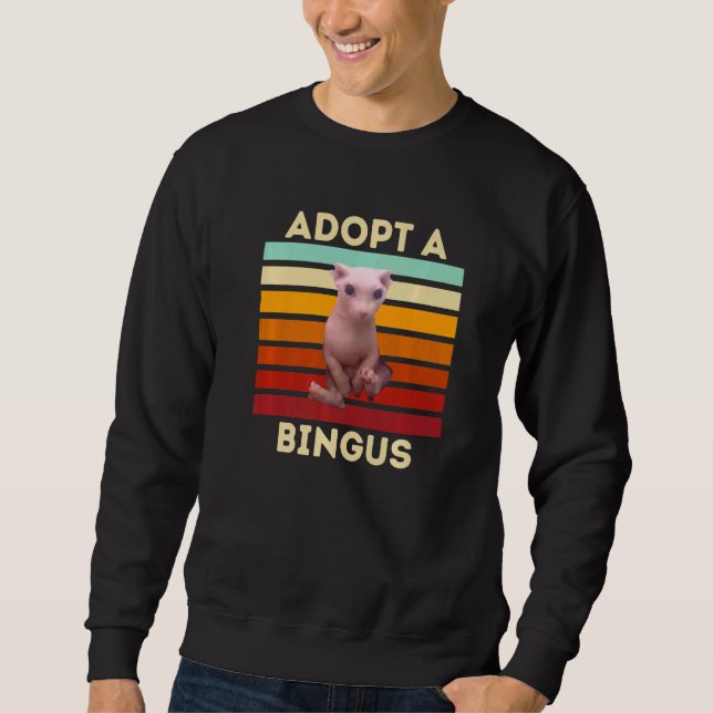 Sudadera Adopt a Bingus Hairless Sphynx Cat (Anverso)