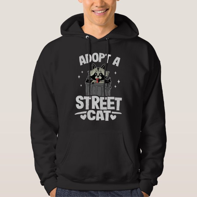 Sudadera Adopt A Street Cat Raccoon 1 (Anverso)
