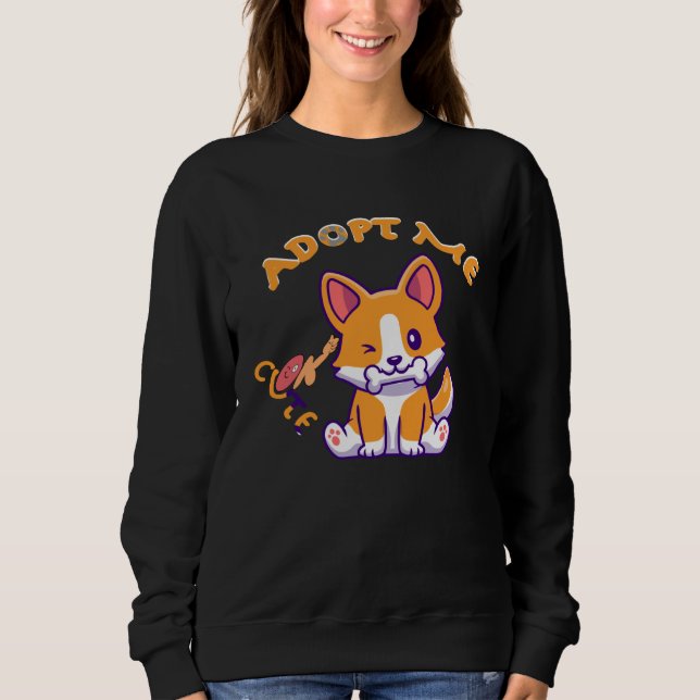 Sudadera adopt me pets   Cute dog for woman girls Youth  ma (Anverso)