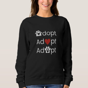 Sudadera Adopta a la mamá de la cría de gatos del perro que