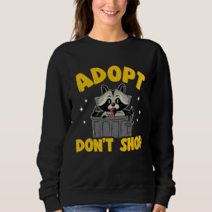 Sudadera Adopta No Compres Mapache 3