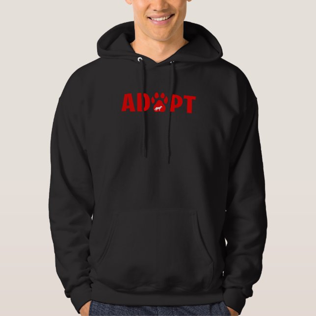 Sudadera Adopta No Compres  Pastor Alemán (Anverso)