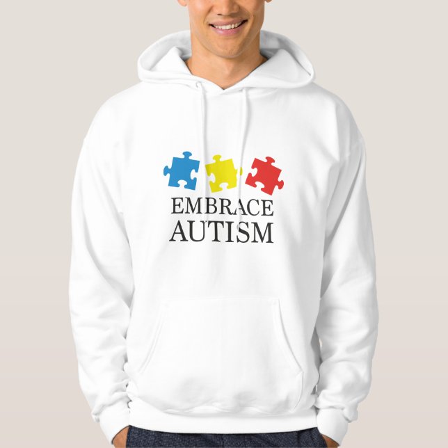 Sudadera Adoptar el autismo (Anverso)