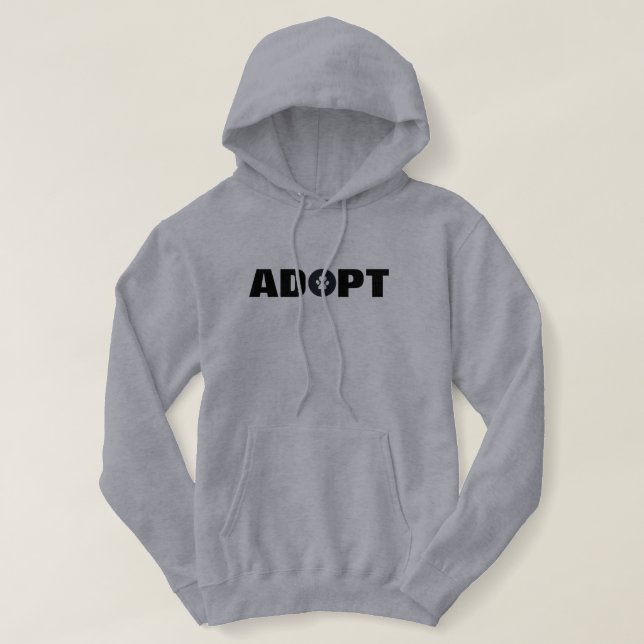 Sudadera Adoptar Huella de Pezuña (Diseño del anverso)