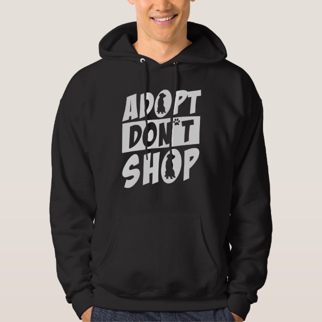 Sudadera Adoptar la tienda de recuperación de oro (Anverso)