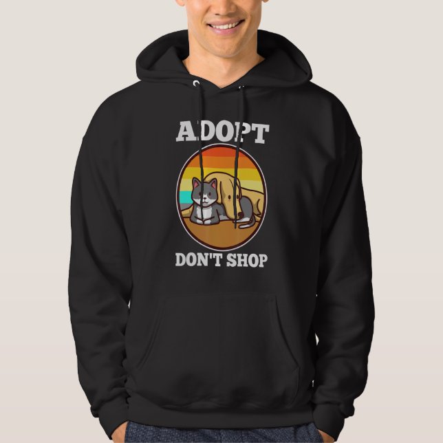 Sudadera Adoptar no comprar (Anverso)